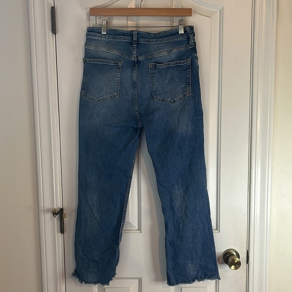 Anthropologie x Pilcro | The Yaya Mid-Rise Crop Straight Jeans Plus Size 32/14 - Picture 7 of 12